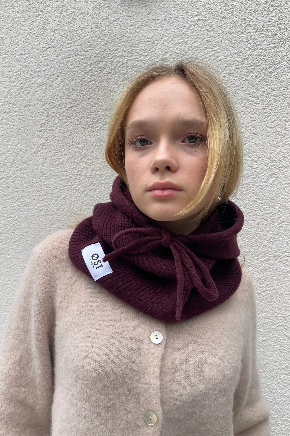 Rikke Balaclava Snood in Burgundy
