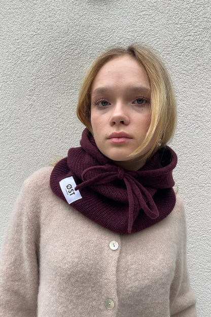 Rikke Balaclava Snood in Burgundy