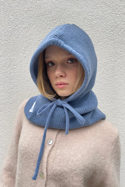 Rikke Balaclava Snood in Dusty Blue