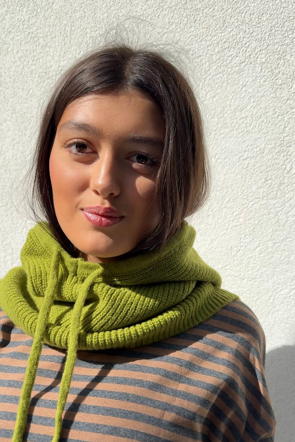Rikke Balaclava Snood in Lime