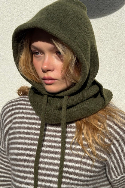 Rikke Balaclava Snood in Khaki