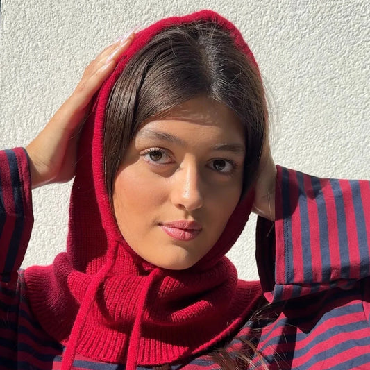 Rikke Balaclava Snood in Red