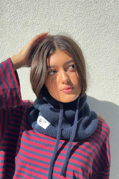 Rikke Balaclava Snood in Navy