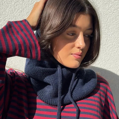 Rikke Balaclava Snood in Navy