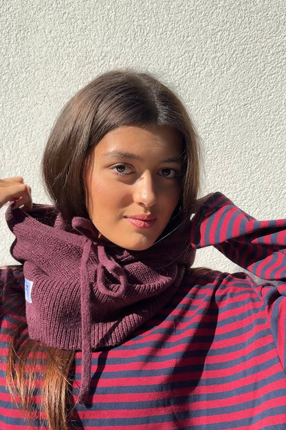Rikke Balaclava Snood in Burgundy