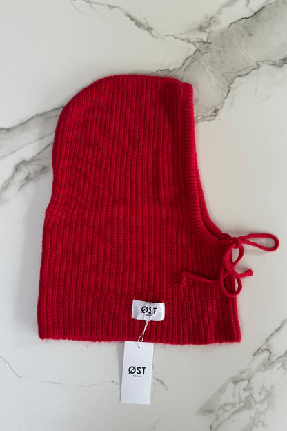 Marie Balaclava Snood in Red