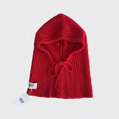 Marie Balaclava Snood in Red
