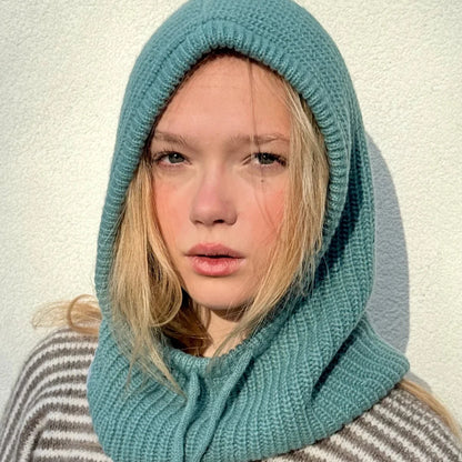 Marie Balaclava Snood in Teal