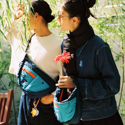 Half Moon Bag - Navy/Blue