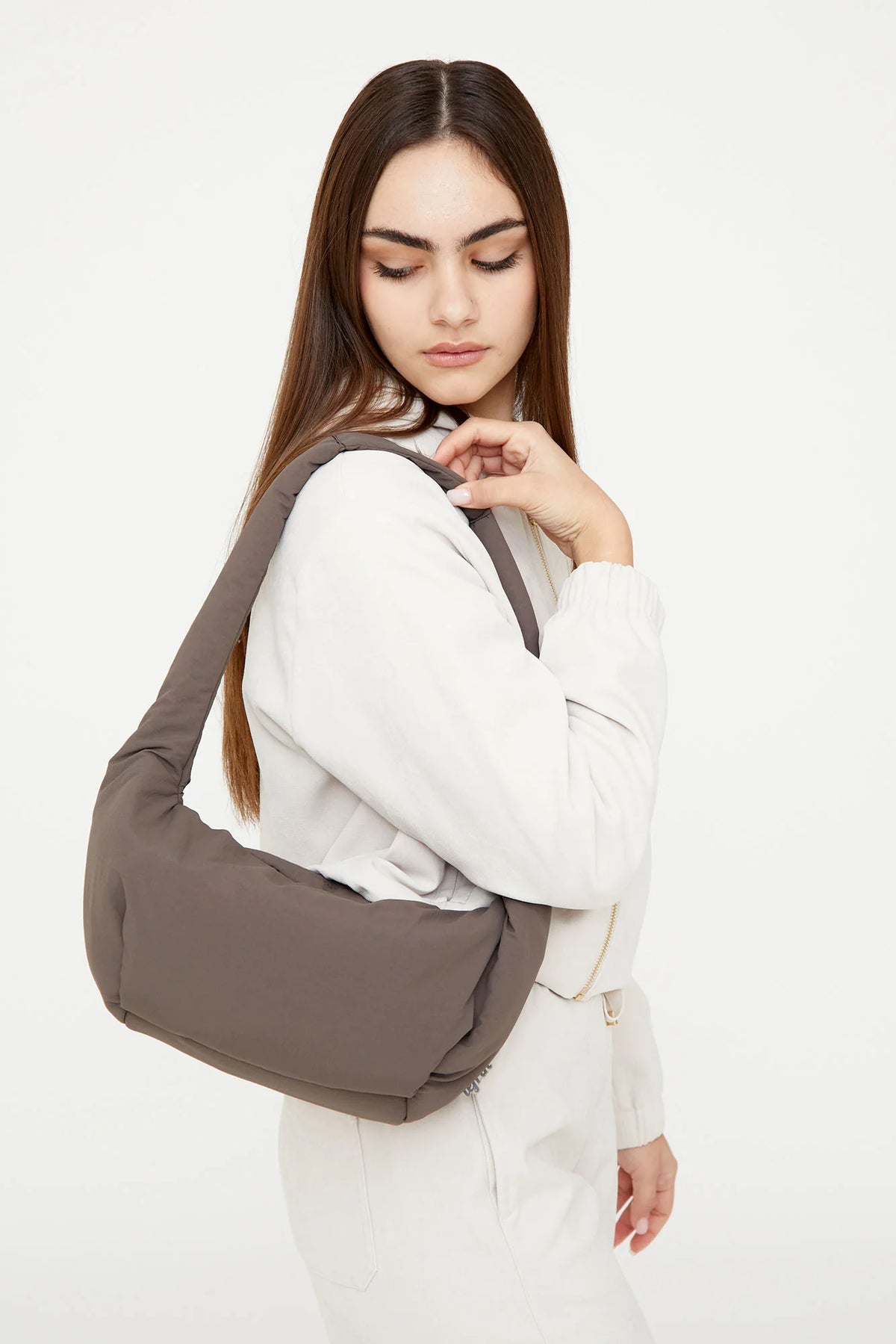 Myra Mini Bag Recycled Fabric - Taupe