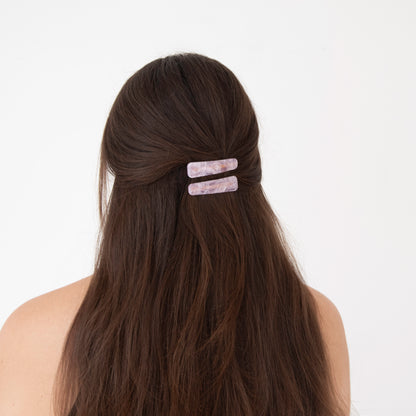 Lilac Hair Slides - Set of 2
