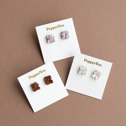 Blob Bloom Stud Earrings