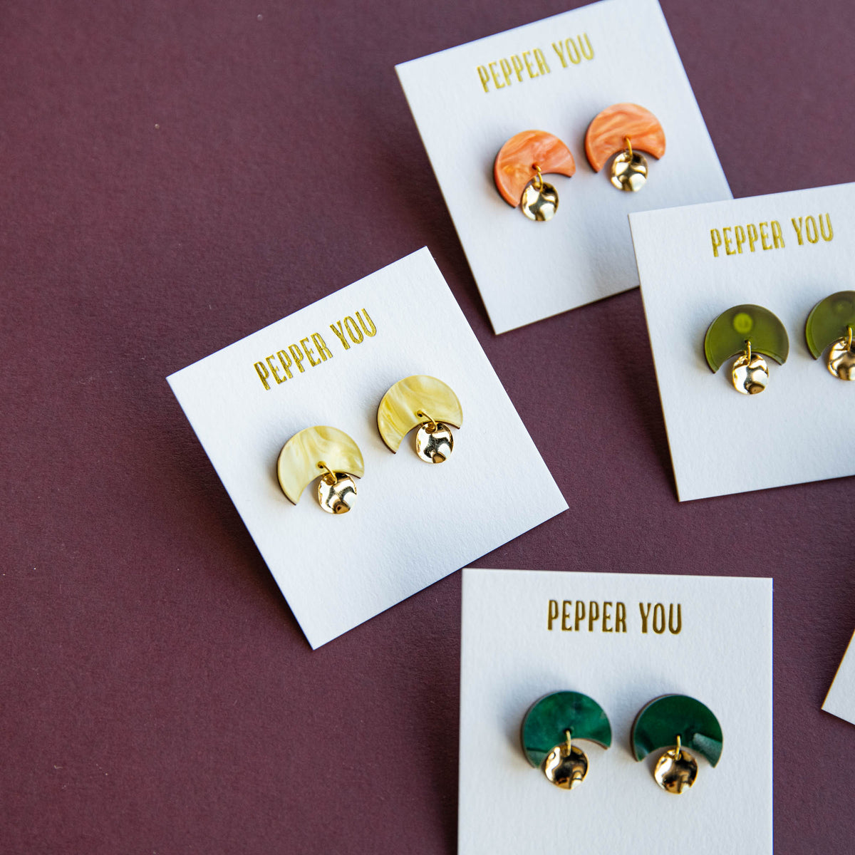 Sunset Mini Stud Earrings
