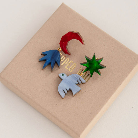 Assembled Story Drop Earrings
