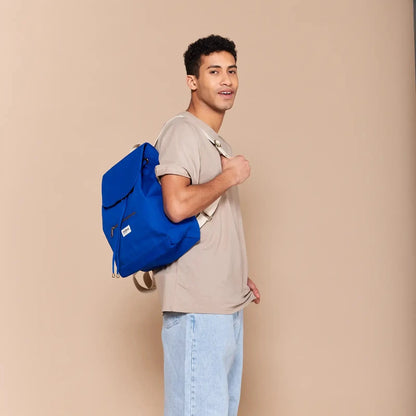 Eliot Backpack in Electric Blue - Ethically Manufactured Bag