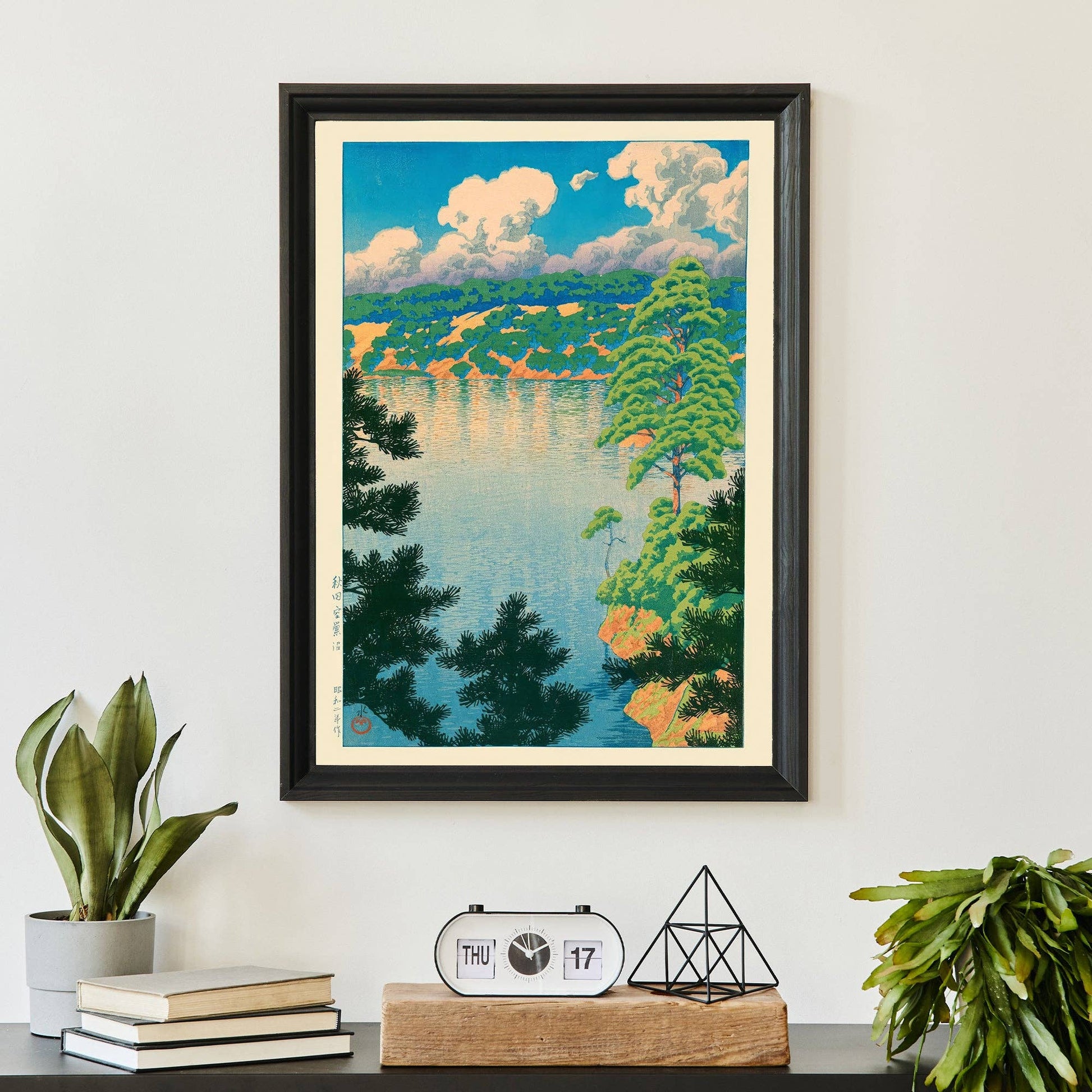 Akisu Lake by Kawase Hasui Print 30x40 cm
