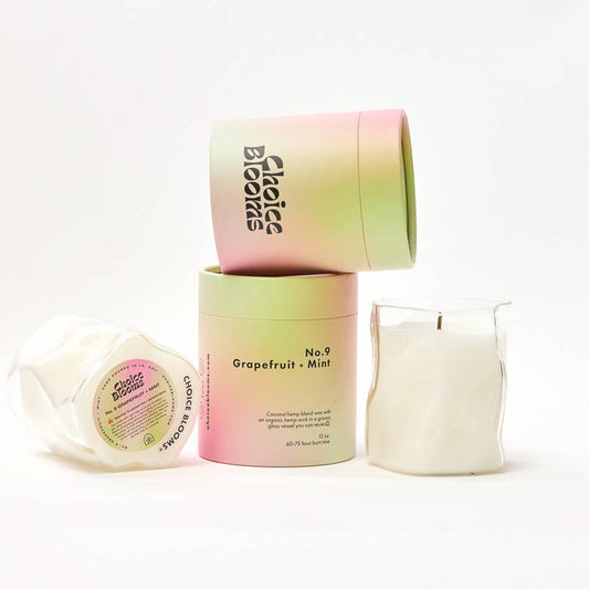 No. 9 Grapefruit + Mint Small Candle