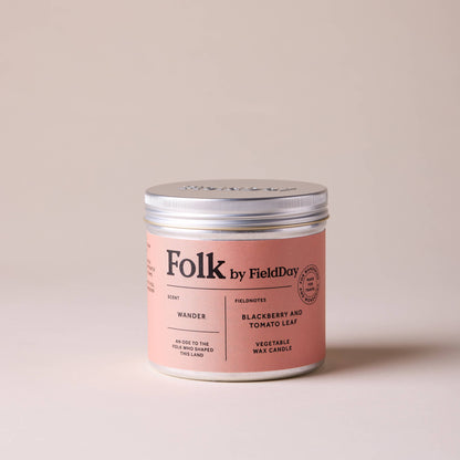 Wander Vegetable Wax Folk Tin Candle