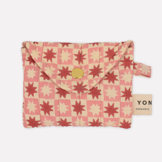 Quilted Popper Purse in Jam Pinwheel