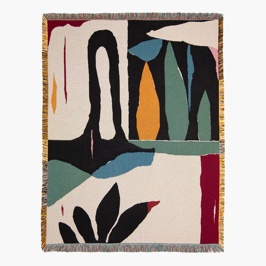 Guarena Throw Blanket Wall Hanging by Slowdown Studio