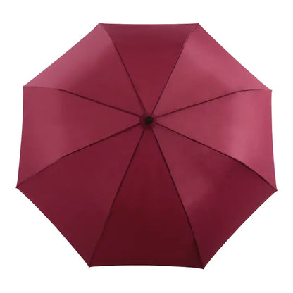 Compact Eco-Friendly Wind Resistant Duck Umbrella - Cherry Red