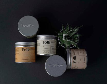 Folk Tin Collection - Kin Vegetable Soy Wax Candle