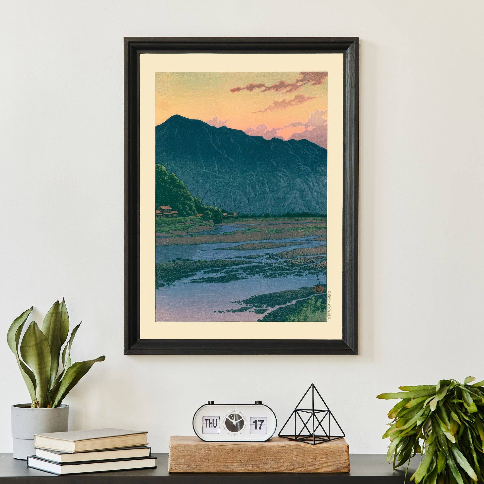 Mountain in the evening by Kawase Hasui Print 30x40 cm