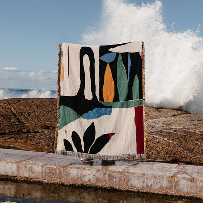Guarena Throw Blanket Wall Hanging by Slowdown Studio