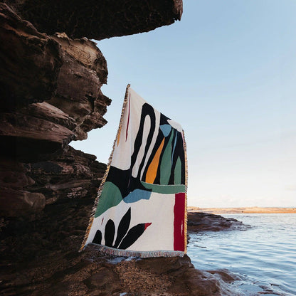 Guarena Throw Blanket Wall Hanging by Slowdown Studio