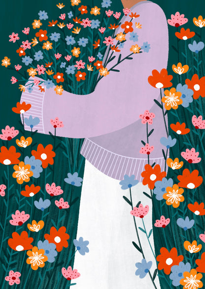 Wildflower Garden - Art Print: A3
