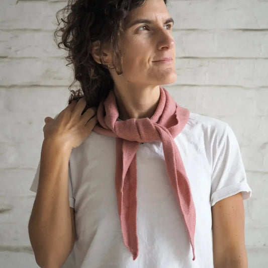 Roake Studio Triangle Scarf Rose Pink