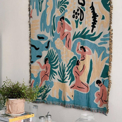 Kimbie Throw Blanket Wall Hanging by Slowdown Studio