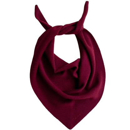 Triangle Scarf in Burgundy
