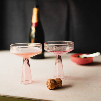 Coupe Claude in pink: Set of 2 Glasses