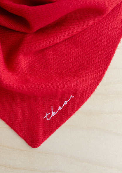 Triangle Scarf in Red