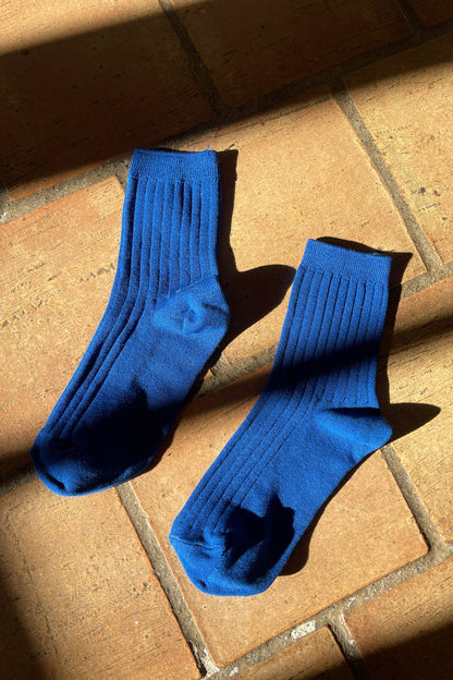 Her Socks - Cobalt Blue