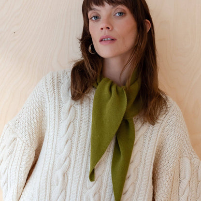 Triangle Scarf in Olive
