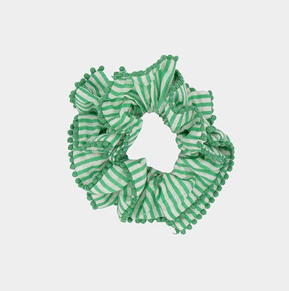 CHOUCHOUS Ruffle - Green Stripes