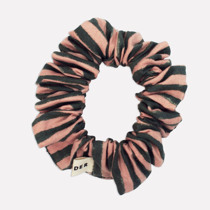 Cotton Mini Scrunchie Set of 2 in Green Mix