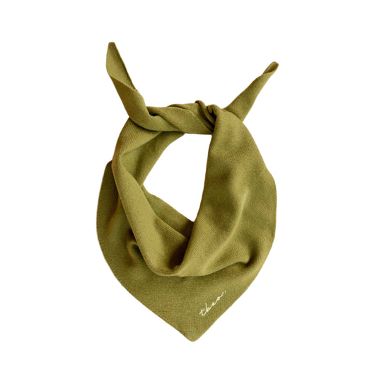 Triangle Scarf in Olive