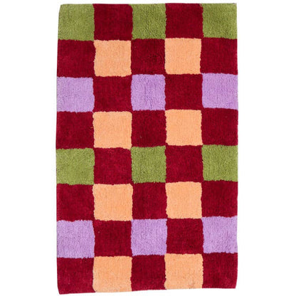 Winter Checkers Bath Mat