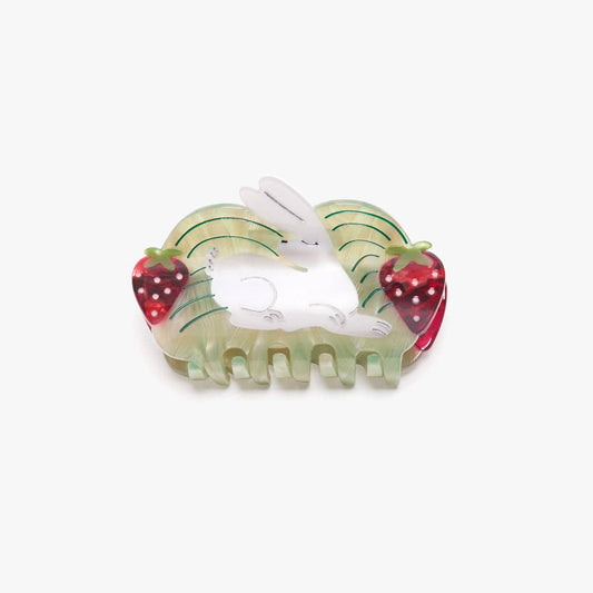 Strawberry Fields White Rabbit Hair Claw Clip