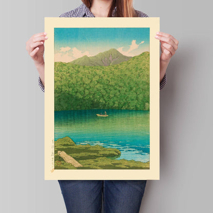 Morning Lake by Kawase Hasui Print 30x40 cm