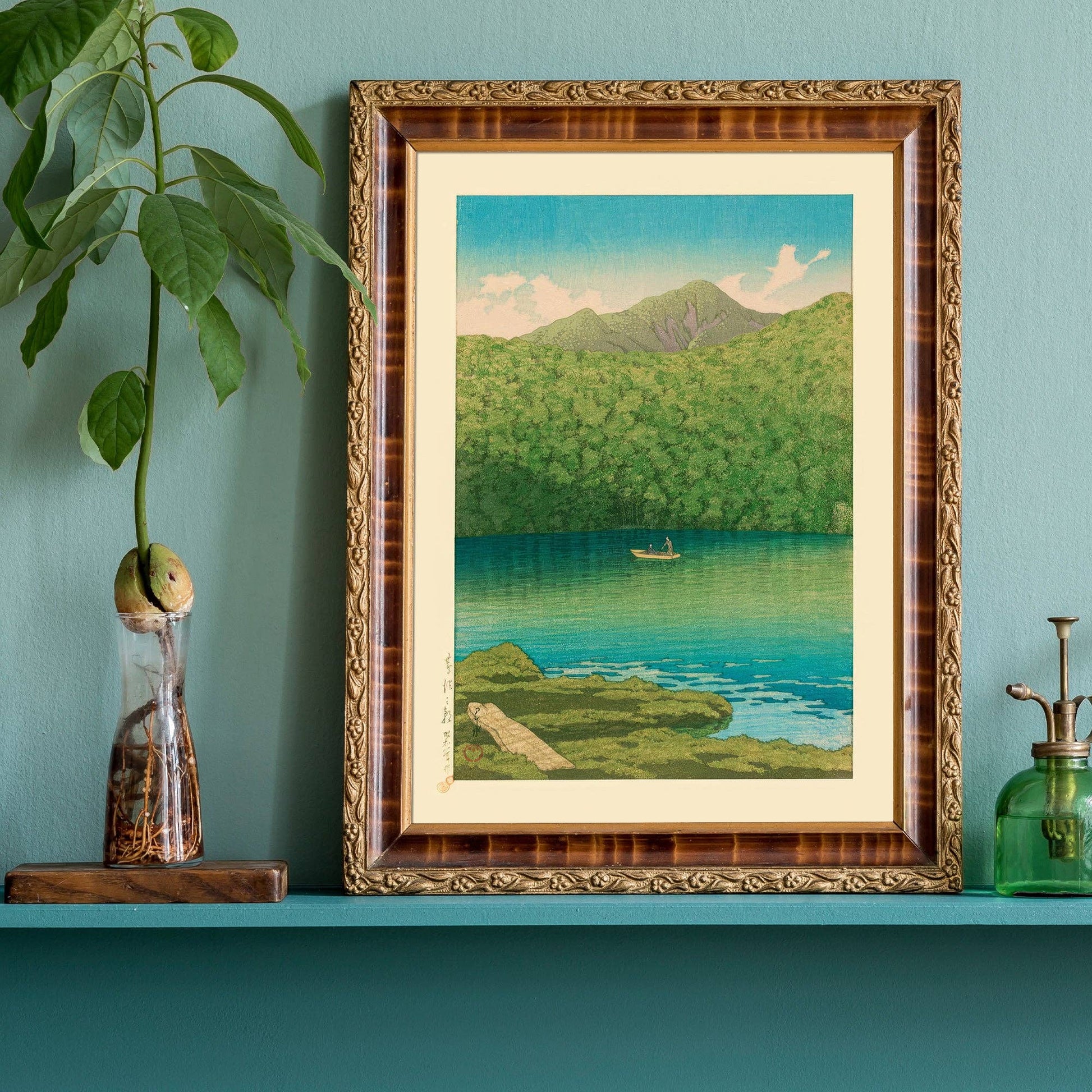 Morning Lake by Kawase Hasui Print 30x40 cm
