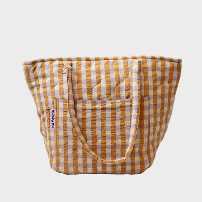 Mango Seersucker Quilted Bag