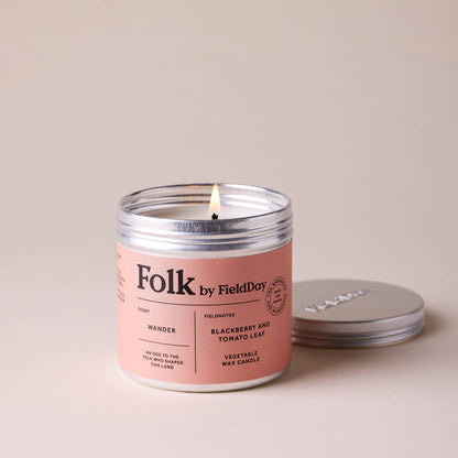 Wander Vegetable Wax Folk Tin Candle