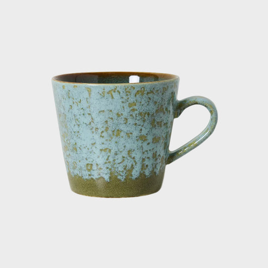 70s Ceramics Cappuccino Mug - Verdigris