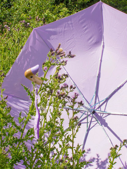 Compact Eco-Friendly Wind Resistant Duck Umbrella - Lilac