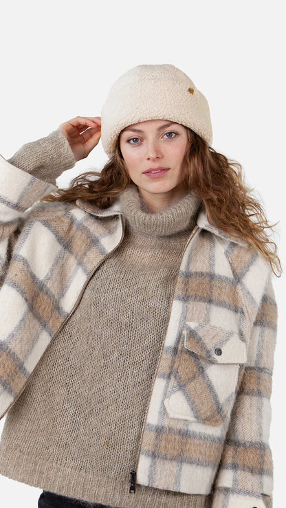 Teddybow Hat in Cream