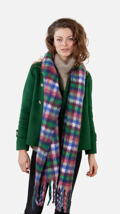 Plaity Scarf Recycled Materials - Blue